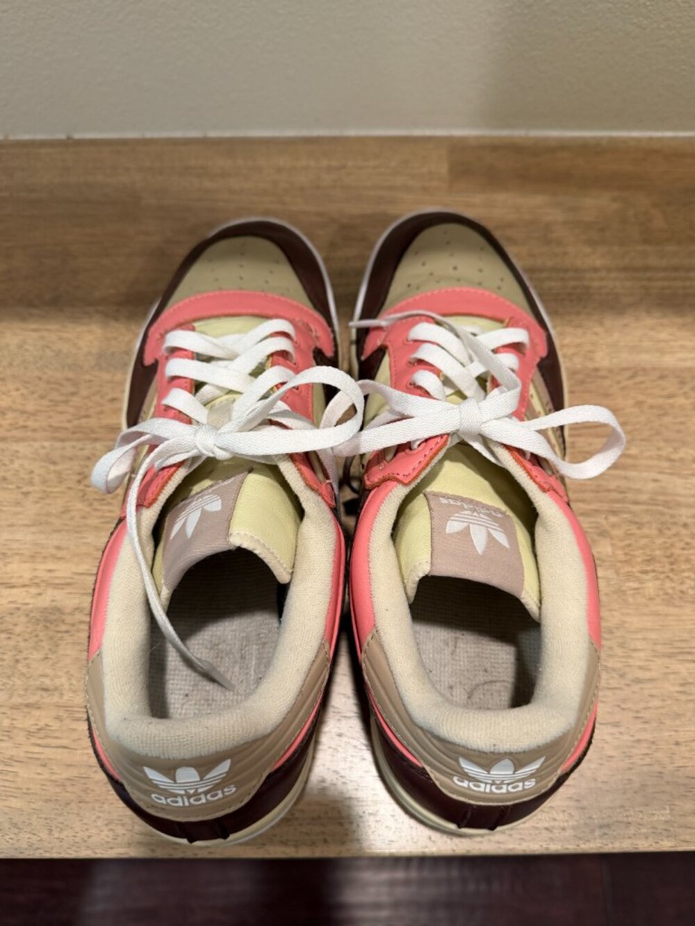 adidas x Human Made Forum Low Sneakers Pink Brown Mens Size 11 - Picture 6 of 9